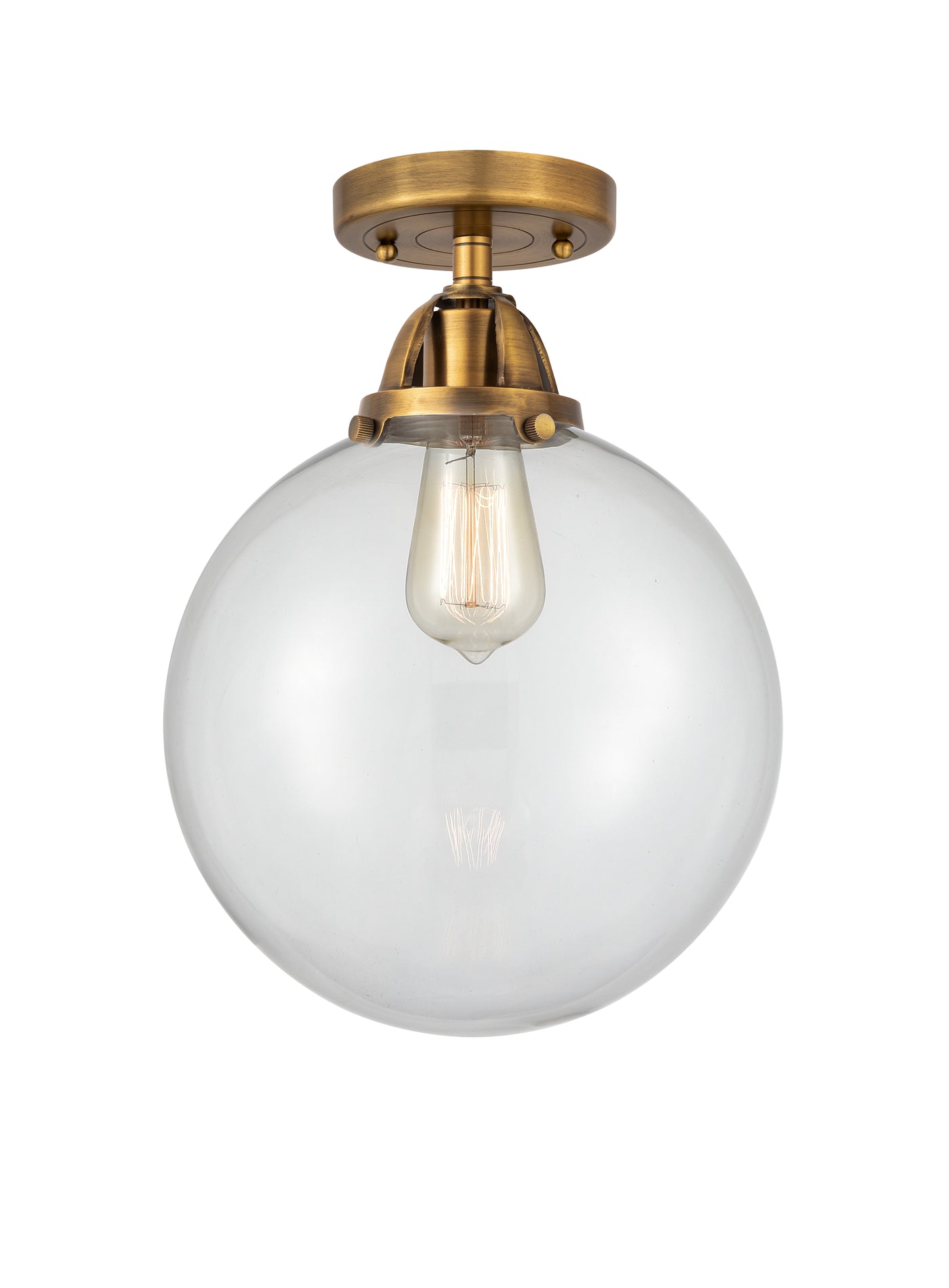 Nouveau Semi-Flush Mount Brushed Satin Nickel