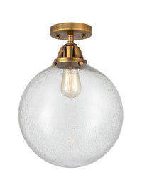 Nouveau Semi-Flush Mount Brushed Satin Nickel