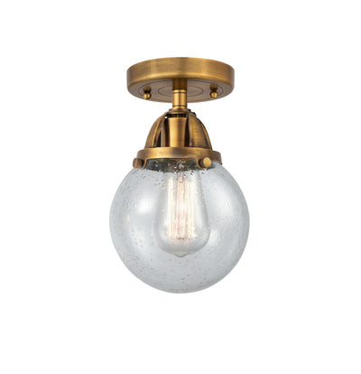 Nouveau Semi-Flush Mount Brushed Satin Nickel