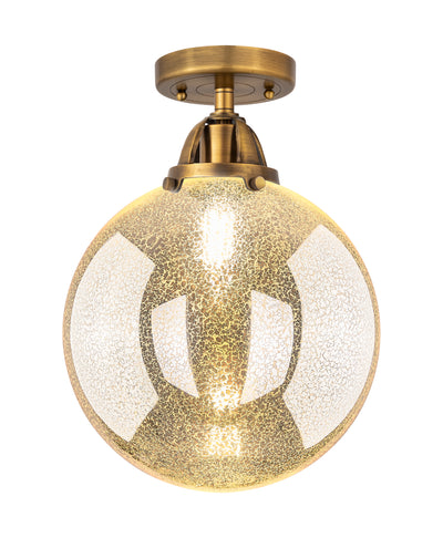 Nouveau Semi-Flush Mount Brushed Satin Nickel