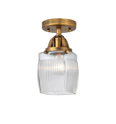 Nouveau Semi-Flush Mount 2 Lights Nickel