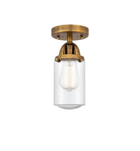 Nouveau Semi-Flush Mount Brushed Satin Nickel