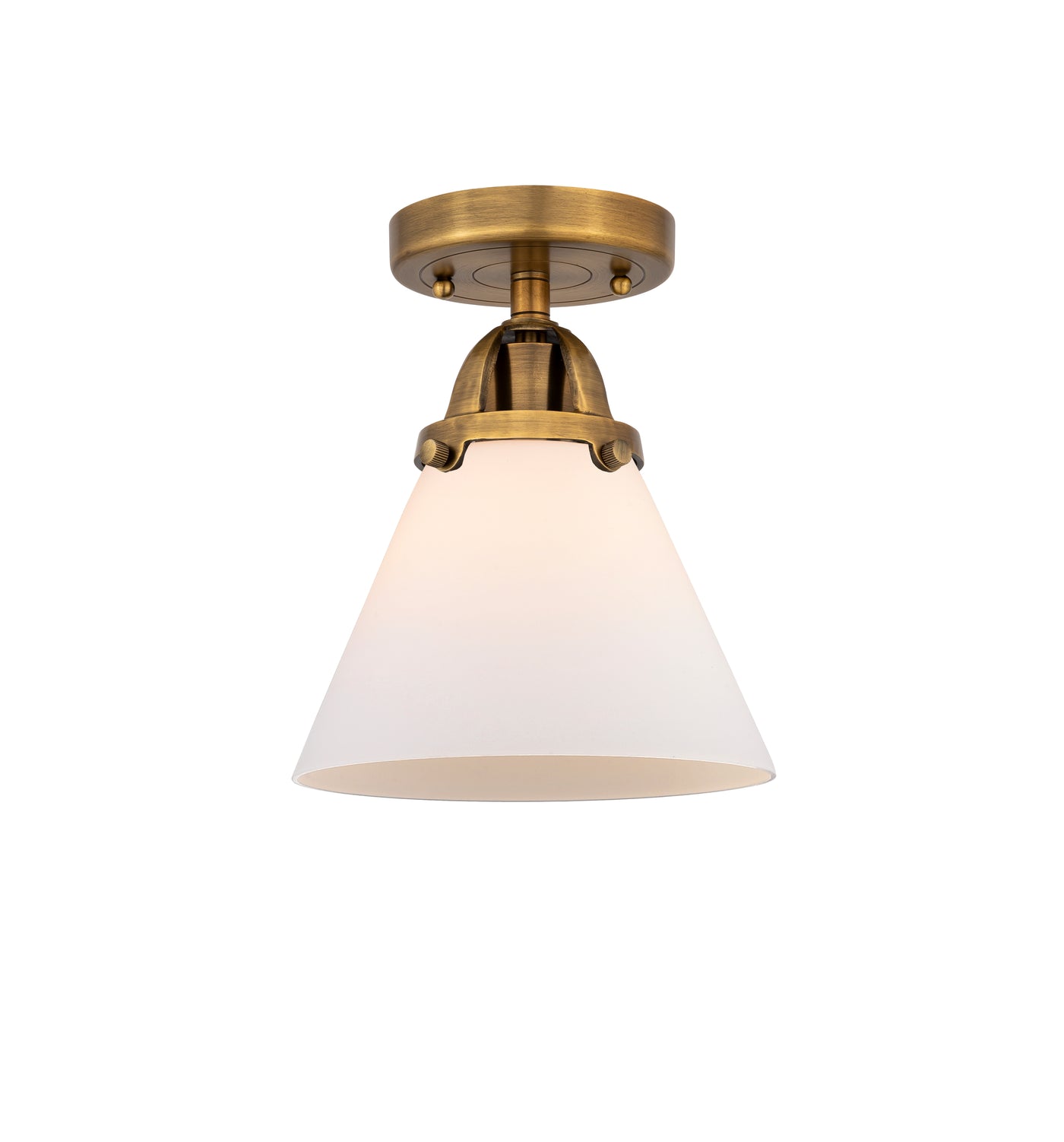 Nouveau Semi-Flush Brushed Satin Nickel
