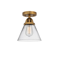 Nouveau Semi-Flush Brushed Satin Nickel