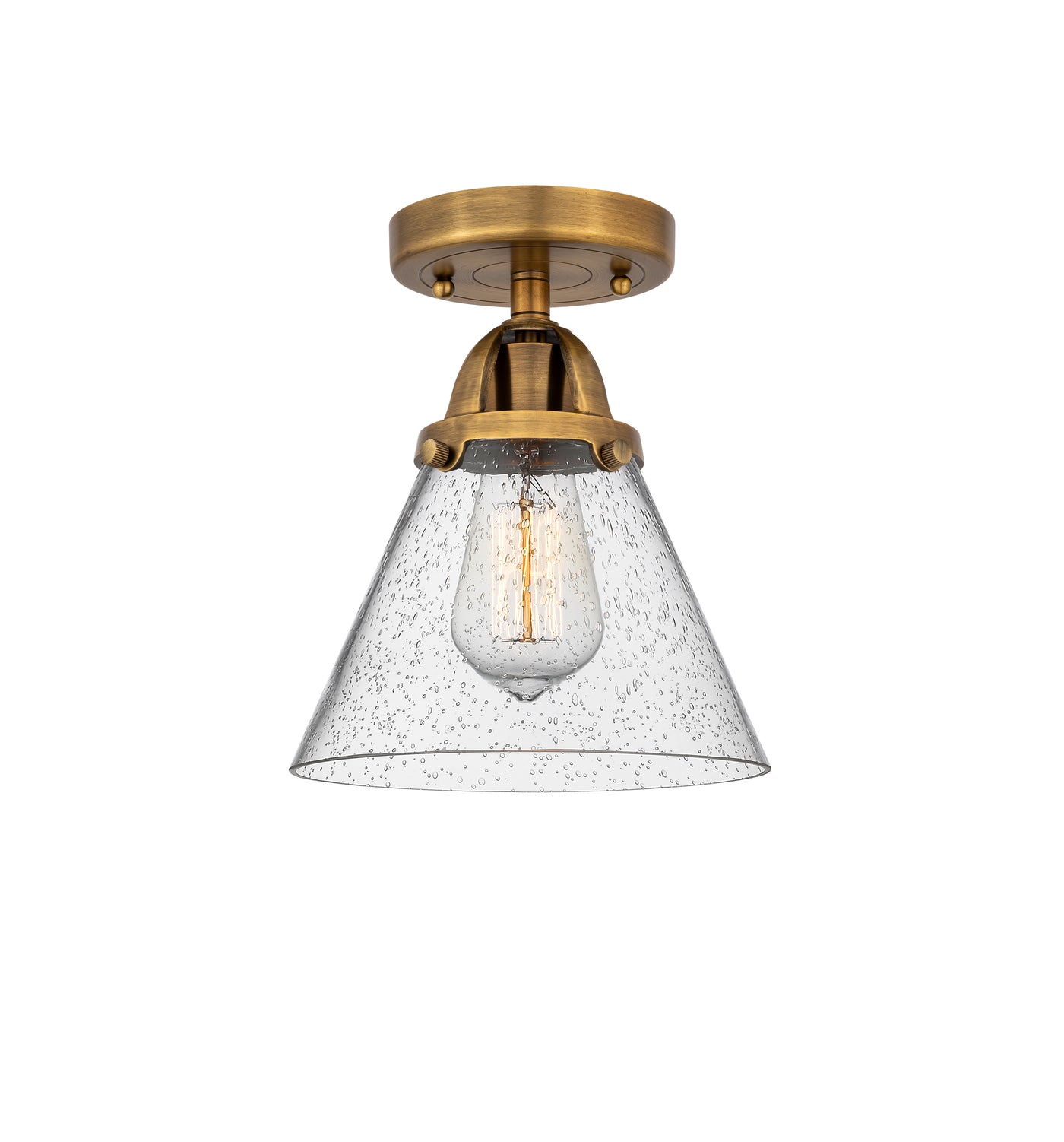 Nouveau Semi-Flush Brushed Satin Nickel