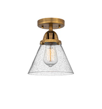 Nouveau Semi-Flush Brushed Satin Nickel