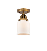 Nouveau Semi-Flush Mount Brushed Satin Nickel