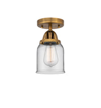 Nouveau Semi-Flush Mount Brushed Satin Nickel