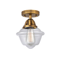 Nouveau Semi-Flush Mount Brushed Nickel