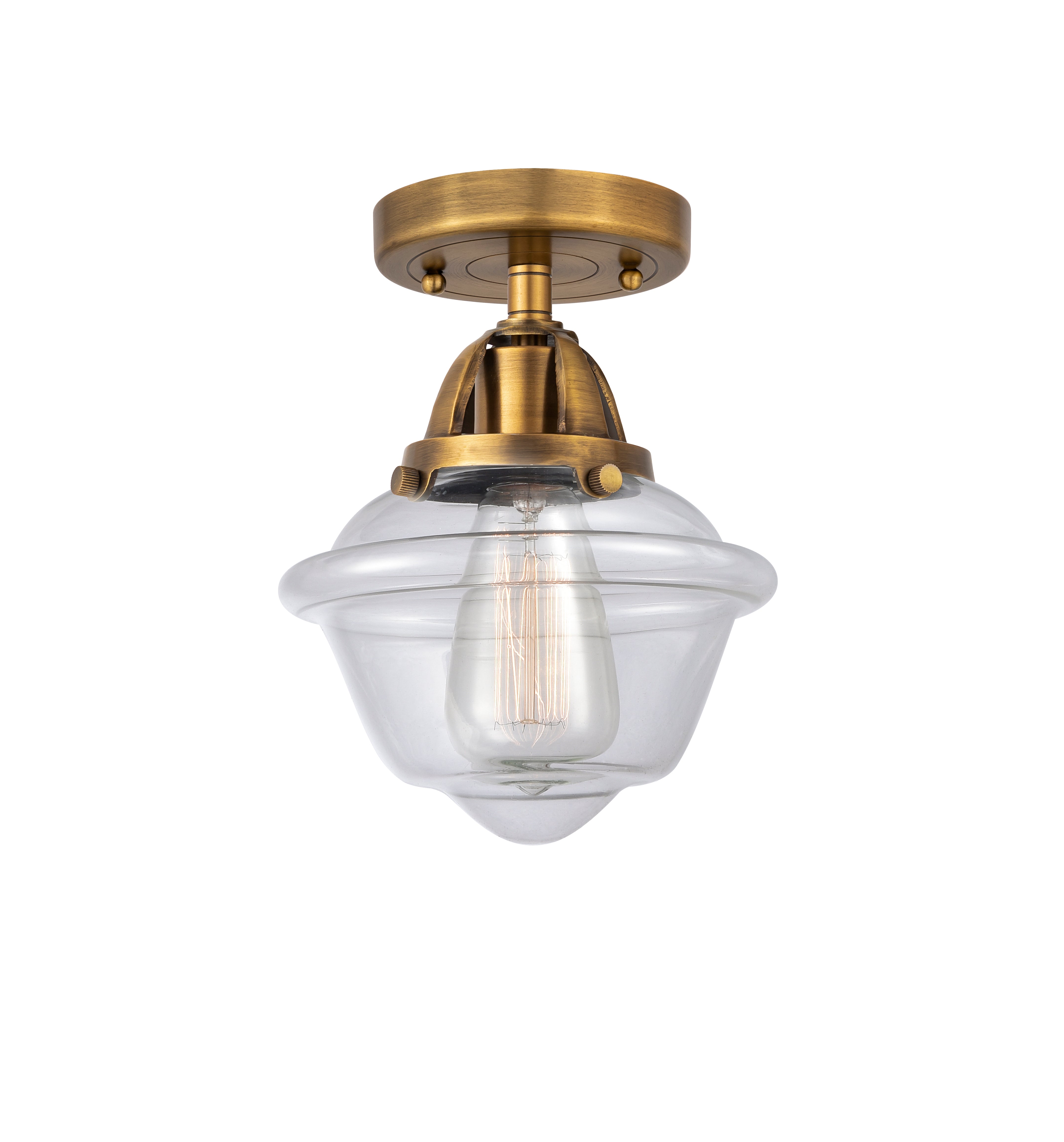 Nouveau Semi-Flush Mount Brushed Nickel