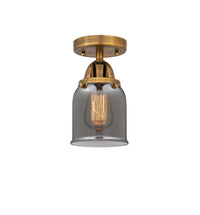 Nouveau Semi-Flush Mount Brushed Satin Nickel