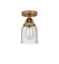 Nouveau Semi-Flush Mount Brushed Satin Nickel