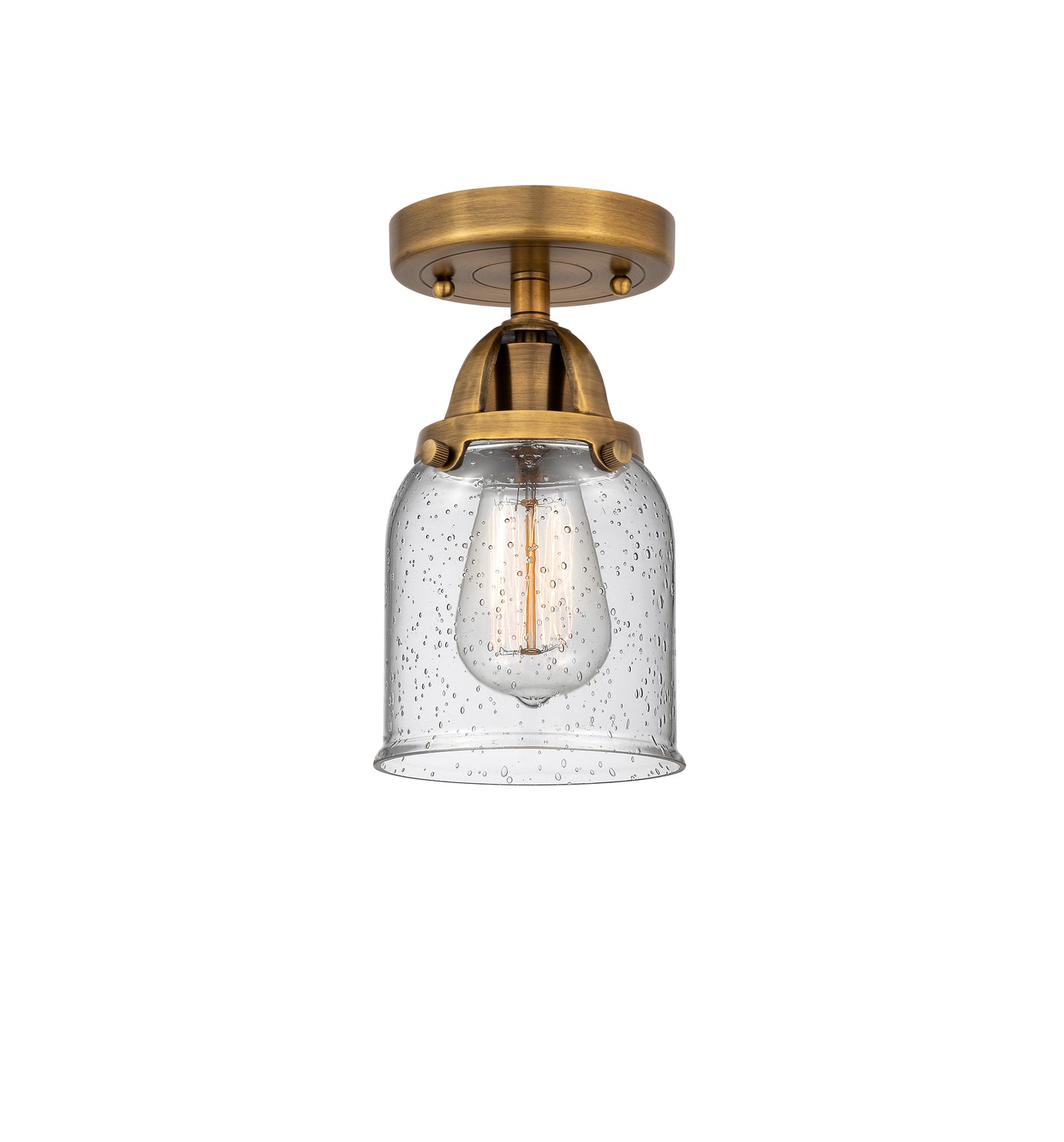 Nouveau Semi-Flush Mount Brushed Satin Nickel