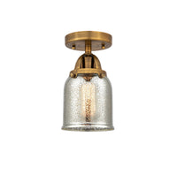 Nouveau Semi-Flush Mount Brushed Satin Nickel