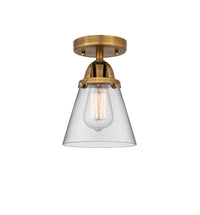 Nouveau Semi-Flush Mount Brushed Satin Nickel