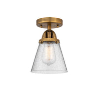 Nouveau Semi-Flush Mount Brushed Satin Nickel