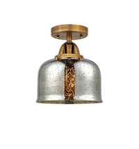 Nouveau Semi-Flush Mount Brushed Satin Nickel