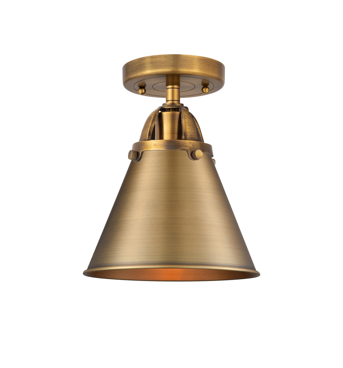 Nouveau Semi-Flush Mount 2 Light Satin Nickel