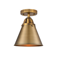 Nouveau Semi-Flush Mount 2 Light Satin Nickel