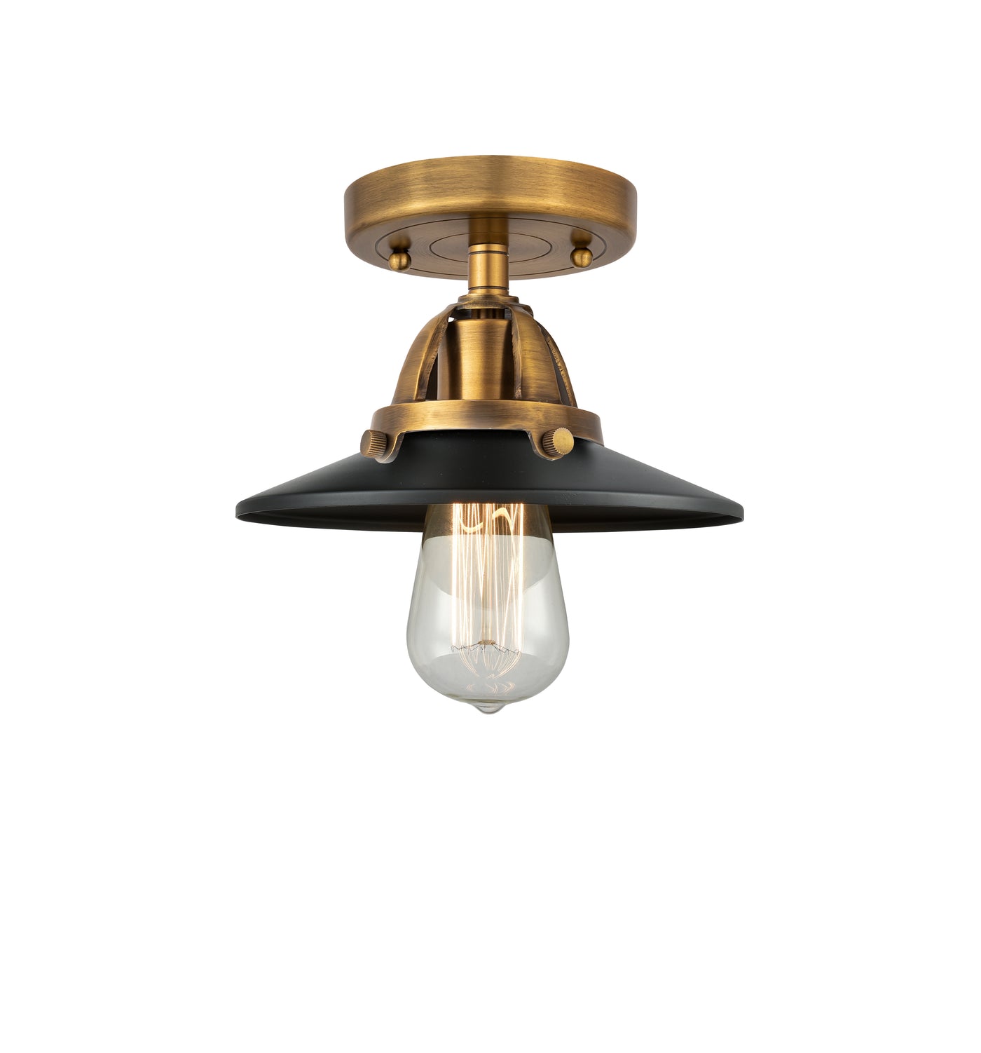 Nouveau Semi-Flush Mount 2 Cast Brass