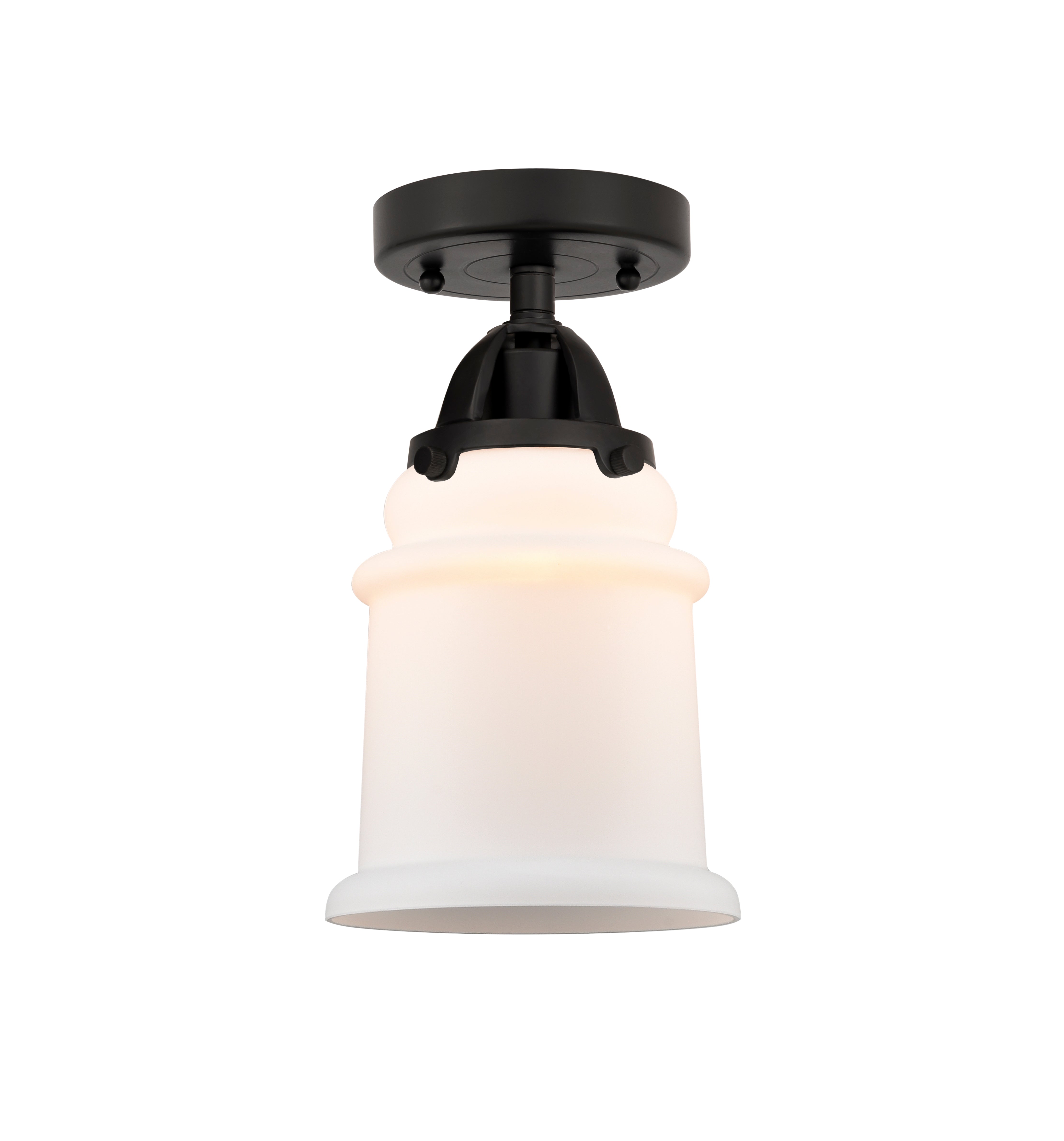 Nouveau Semi-Flush Mount Brushed Satin Nickel