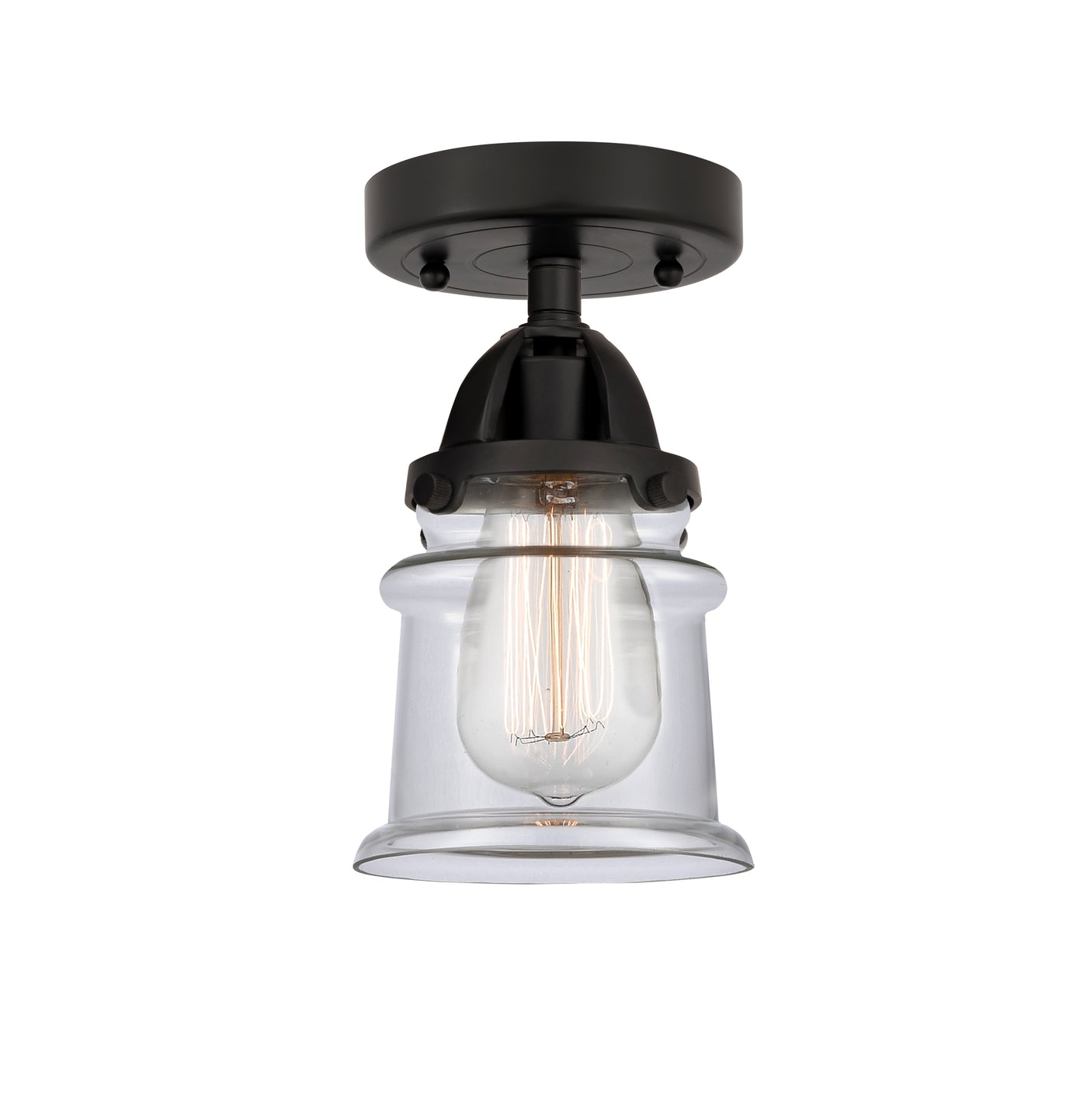 Nouveau Semi-Flush Mount Brushed Satin Nickel