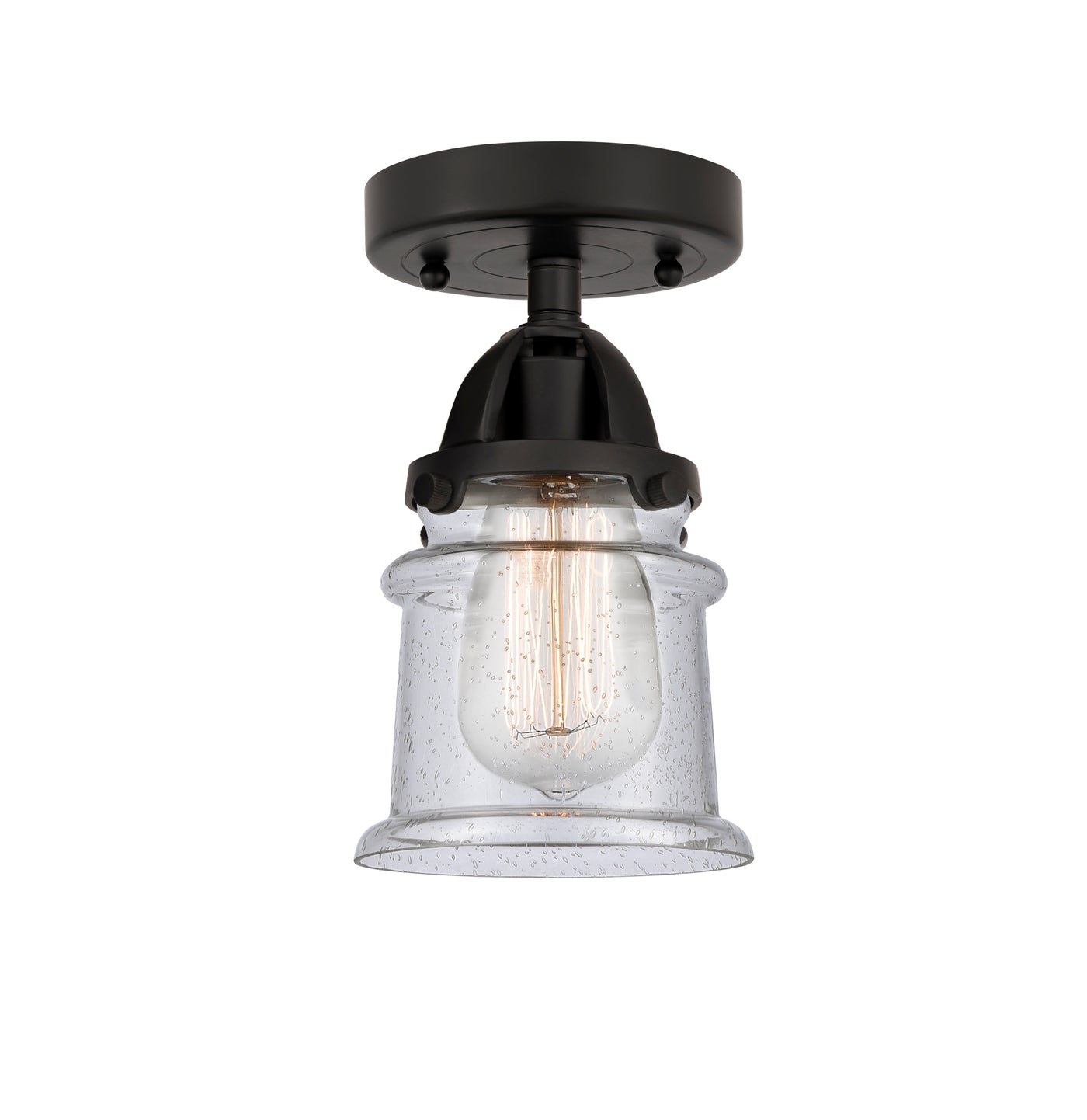 Nouveau Semi-Flush Mount Brushed Satin Nickel