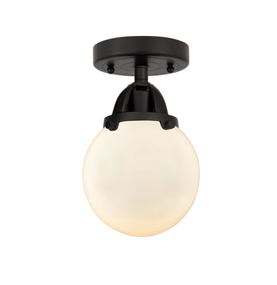 Nouveau Semi-Flush Mount Brushed Satin Nickel