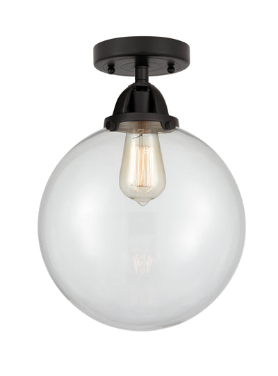 Nouveau Semi-Flush Mount Brushed Satin Nickel
