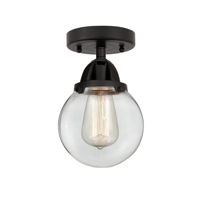 Nouveau Semi-Flush Mount Brushed Satin Nickel