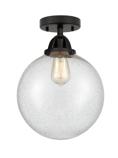 Nouveau Semi-Flush Mount Brushed Satin Nickel