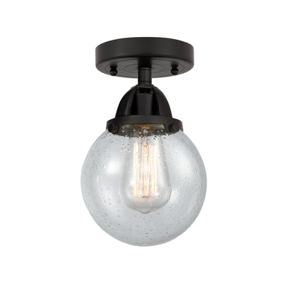 Nouveau Semi-Flush Mount Brushed Satin Nickel