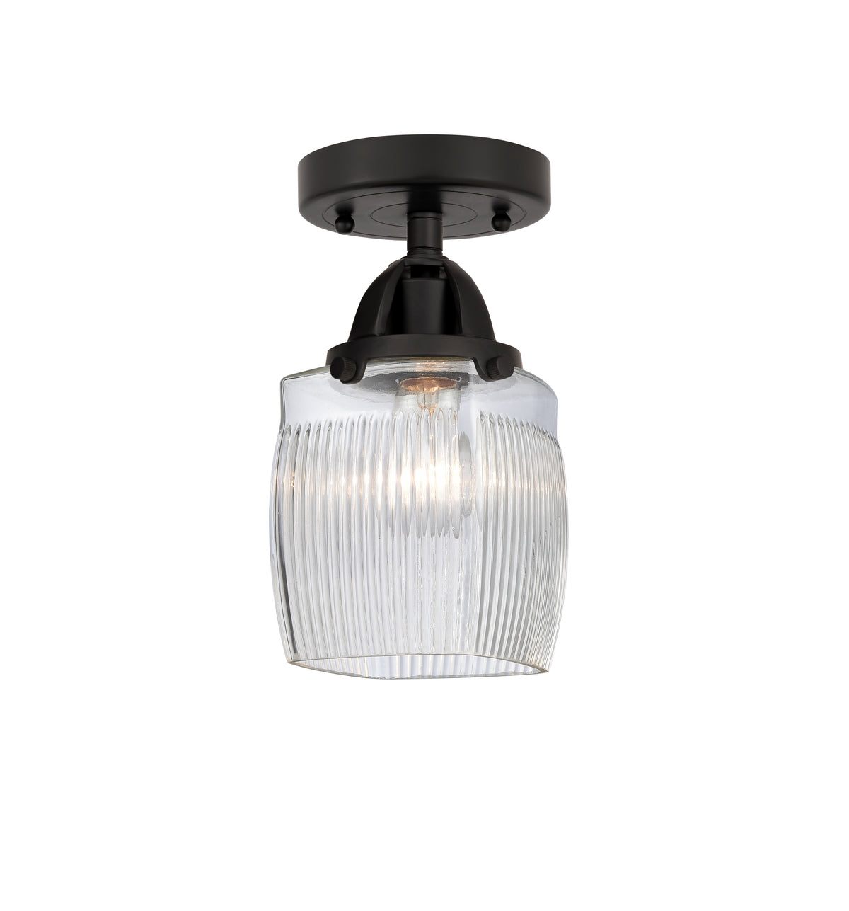 Colton 6-Inch 1-Light Semi-Flush Mount with LED Bulb 9.5-Inch High