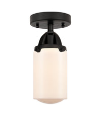 Nouveau Semi-Flush Mount Brushed Satin Nickel