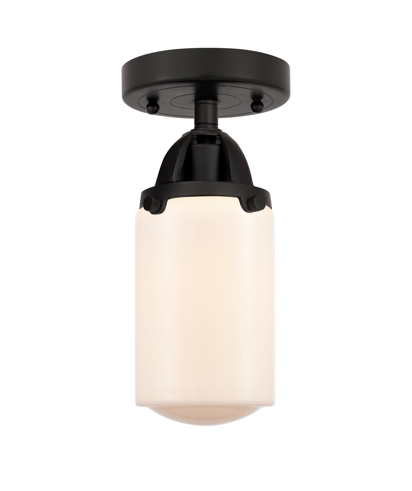 Nouveau Semi-Flush Mount Brushed Satin Nickel