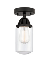 Nouveau Semi-Flush Mount Brushed Satin Nickel