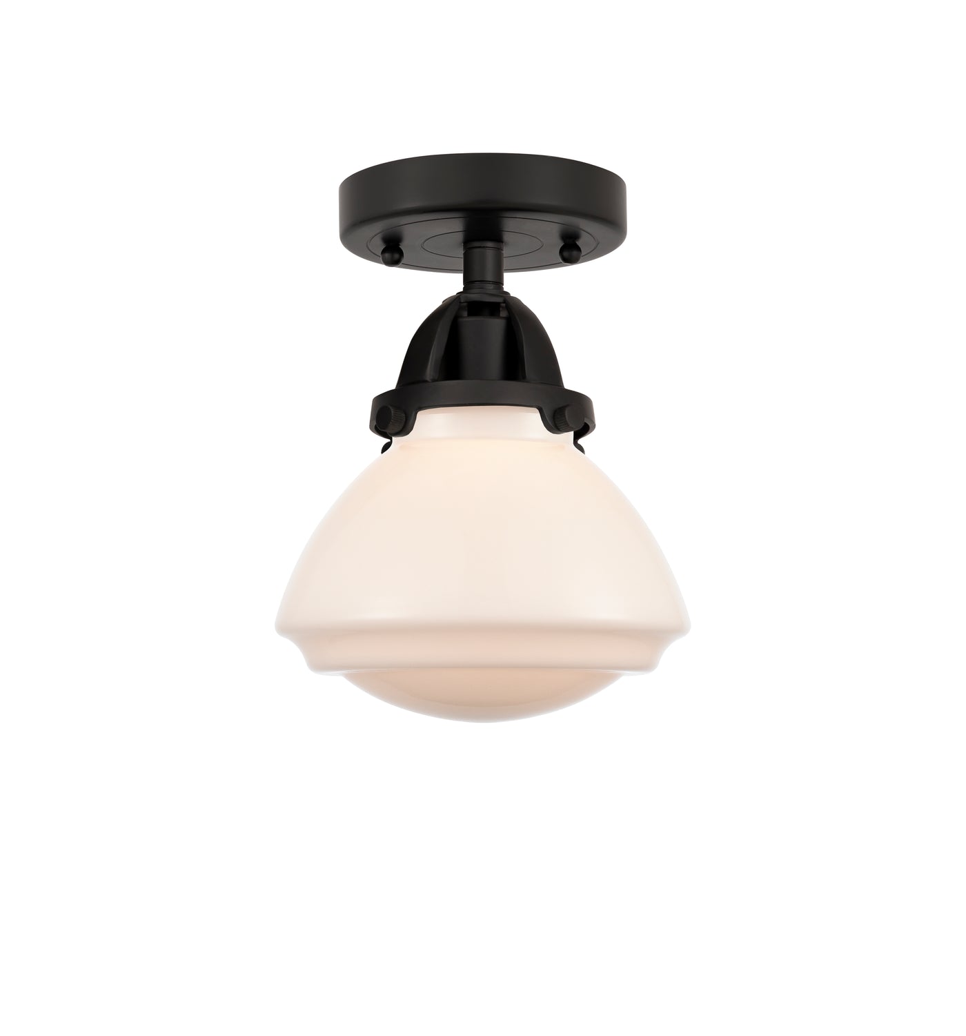 Nouveau Semi-Flush Mount Brushed Satin Nickel