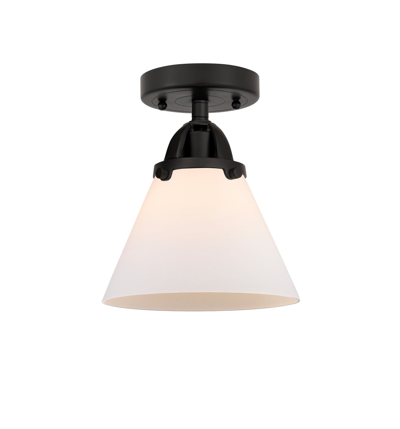 Nouveau Semi-Flush Brushed Satin Nickel