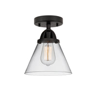 Nouveau Semi-Flush Brushed Satin Nickel