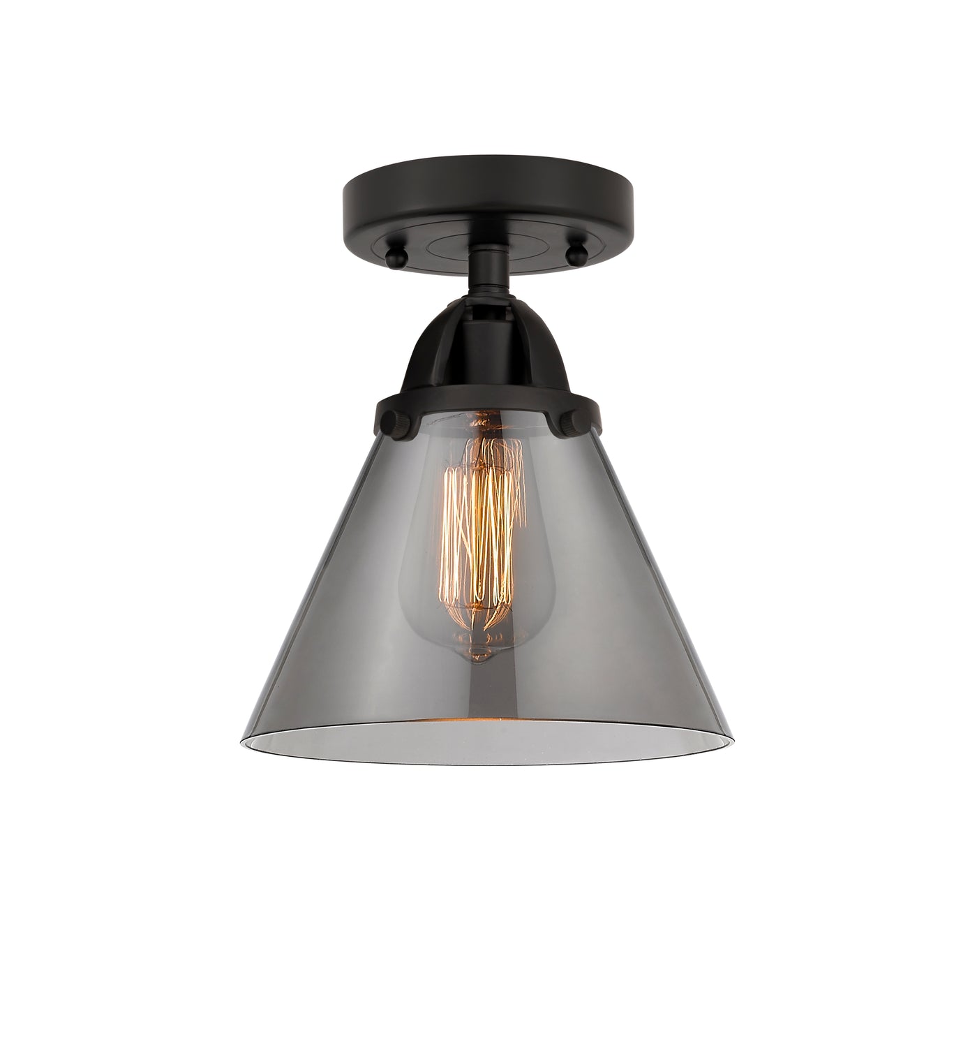 Nouveau Semi-Flush Brushed Satin Nickel