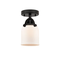 Nouveau Semi-Flush Mount Brushed Satin Nickel