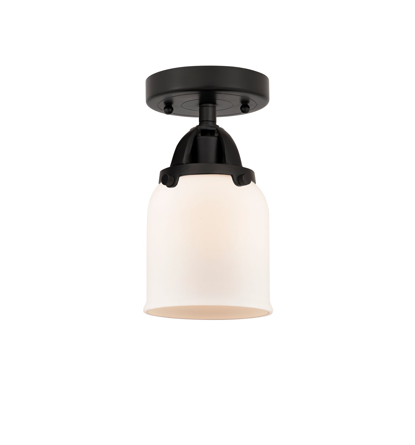Nouveau Semi-Flush Mount Brushed Satin Nickel