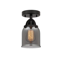 Nouveau Semi-Flush Mount Brushed Satin Nickel
