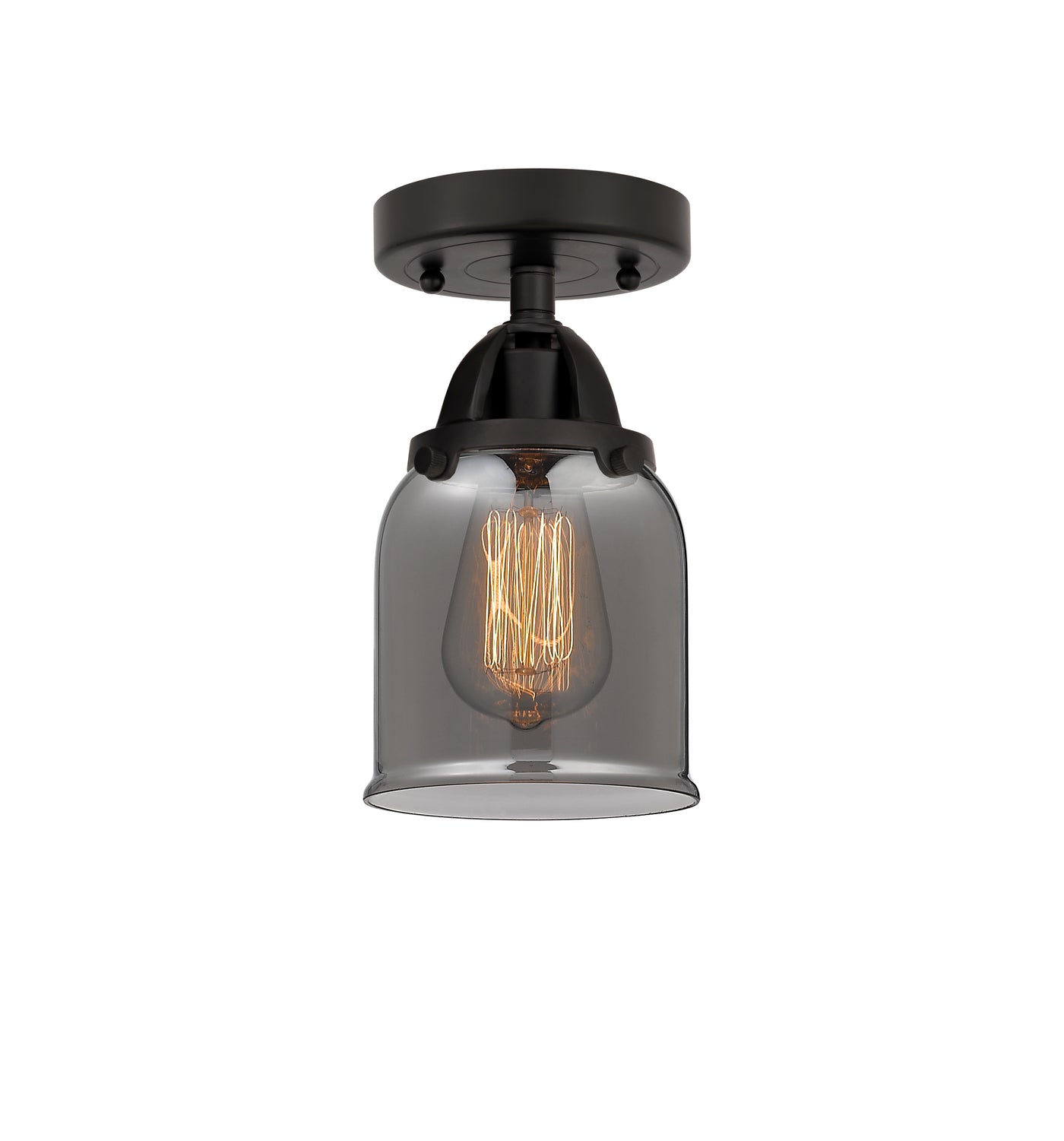 Nouveau Semi-Flush Mount Brushed Satin Nickel