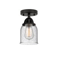 Nouveau Semi-Flush Mount Brushed Satin Nickel