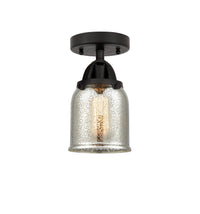 Nouveau Semi-Flush Mount Brushed Satin Nickel