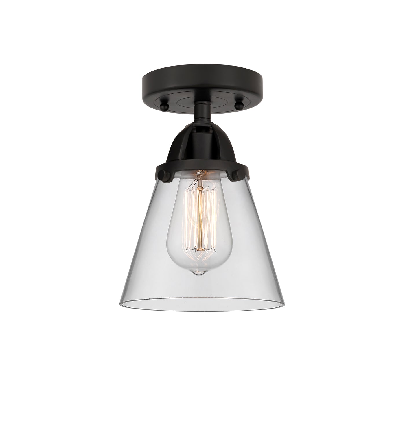Nouveau Semi-Flush Mount Brushed Satin Nickel