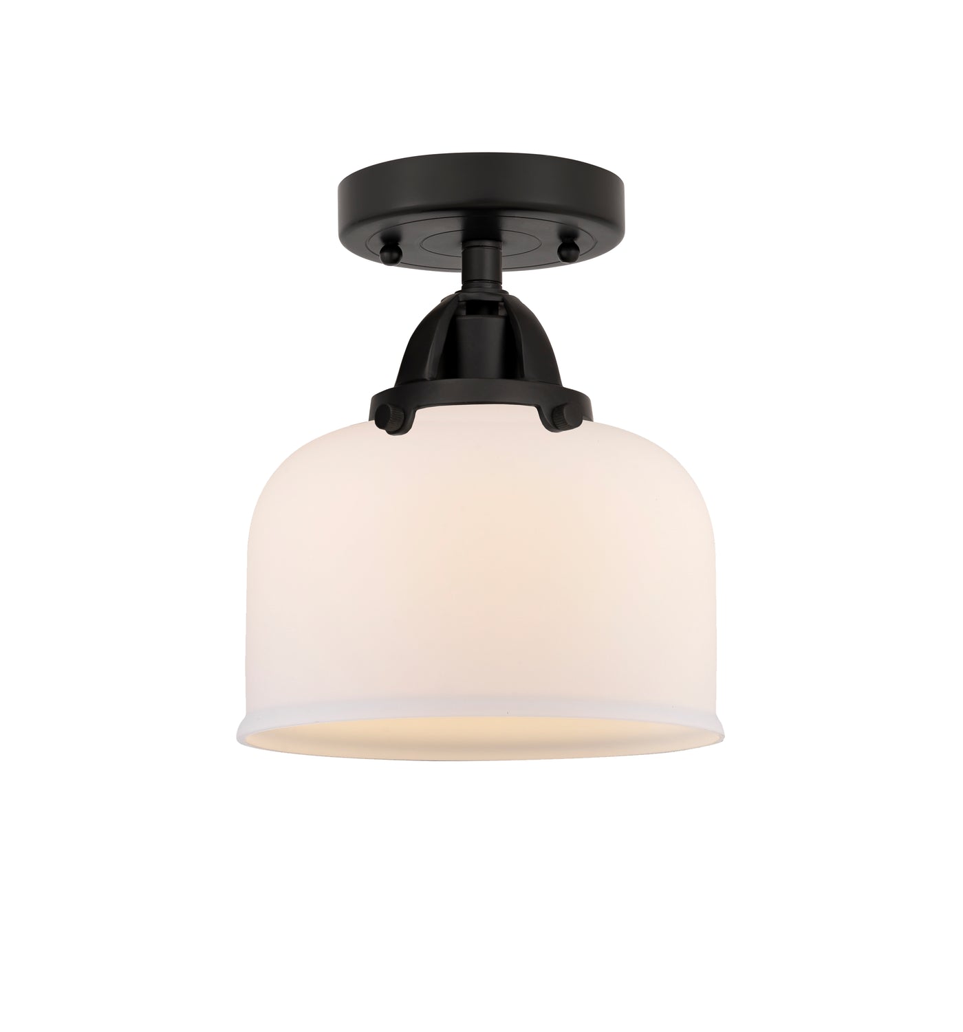 Nouveau Semi-Flush Mount Brushed Satin Nickel