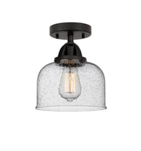 Nouveau Semi-Flush Mount Brushed Satin Nickel