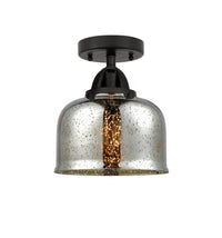 Nouveau Semi-Flush Mount Brushed Satin Nickel